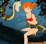 animal coils femsub hypnosis hypnotic_eyes hypnotized jimryu kaa kaa_eyes mind_control misty pokemon red_hair snake