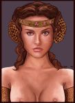 1girl breasts female natalie_portman nipples padme_amidala star_wars