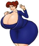  bracelet brown_hair earrings gigantic_ass gigantic_breasts hourglass_figure maggie milf necklace original_character photoshop purple_eyes sexy sexy_ass sexy_body sexy_breasts verogaizar 