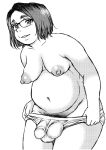  1futa areola ball_bulge balls balls_in_panties balls_under_clothes bbw big_belly big_bulge big_thighs breasts brown_hair cameltail chubby clothed clothing cowboy_shot curvaceous curvy cute erect_nipples flaccid futa_only futa_sans_pussy futanari glasses happy hard_nipples holding_panties horny huge_ass human large_balls light-skinned_futanari light_skin medium_breasts medium_hair mostly_nude naughty_face nipples pale_skin panties panties_only panty_bulge penis penis_bulge penis_in_panties penis_under_clothes pubic_hair shinozaki_rei short_hair solo_futa standing thick thick_penis thick_thighs thighs topless white_panties wide_hips 