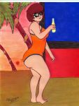 bathing_suit big_ass bottle doc_icenogle glasses human scooby-doo short_hair velma_dinkley