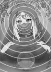 dazed empty_eyes hypnosis long_hair monochrome veil