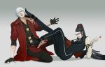 bayonetta bayonetta_(character) crossover dante dante_(devil_may_cry) devil_may_cry glasses lollipop