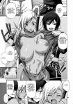 ass breasts code_geass comic dark_skin hi-sics_01 kneel monochrome nipples pussy sex stocking sucking villetta_nu