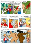  2boys 3girls amazonian ass black_eyes black_hair blonde_hair blue_hair breasts comic dr._cahill english_text female funny futurama hair hubert_j_farnsworth kug male mohawk multiple_boys multiple_girls muscle nude orange_hair ornik philip_j._fry purple_hair short_hair smile surprise text 