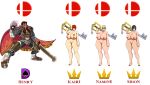  ale-mangekyo ale-mangekyo_(artist) areolae ass big_ass big_breasts breasts commission dat_ass empty_eyes female ganondorf henry_d._damien kairi keyblade kingdom_hearts male mind_control namine nintendo nipples nude original original_character pussy smile super_smash_bros. sword the_legend_of_zelda weapon xion 