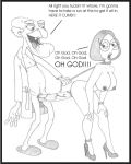  1boy 1girl age_difference bondage breasts collar family_guy john_herbert meg_griffin nipples old_man penetration penis sbb 