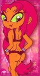 ass looking_back panties pink_hair rayryan_(artist) starfire teen teen_titans teen_titans_go underwear