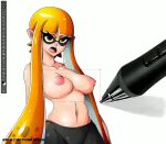 1girl animated big_breasts breast_expansion breasts female female_only huge_breasts inkling inkling_girl nintendo sound sound_effects splatoon tagme topless topless_female transformation video webm witchking00