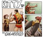 ass bent_over colossus comic gif kitty_pryde marvel phasing piotr_rasputin posing pussy shadowcat superhero x-men