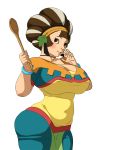  big_breasts breasts brown_eyes brown_hair kina nikcesco skyward_sword solo the_legend_of_zelda 