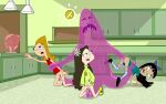  1girl 2015 3_girls candace_flynn disney disney_channel gelatin_monster jenny_brown lenc monster panties phineas_and_ferb stacy_hirano 