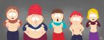  5_girls bare big_breasts breasts carol_mccormick erect_nipples flash lesbian liane_cartman linda_stotch plump sharon_marsh sheila_broflovski south_park 