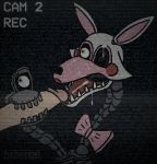 animatronic bow_tie cum fellatio five_nights_at_freddy's makeup mangle_(fnaf) oral yellow_eye