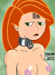 2014 barcode_tattoo bondage breasts disney kim_possible kimberly_ann_possible nipples stavros_(artist)