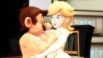  blonde_hair blue_eyes breasts brown_hair canon_couple couple mario mario_(series) nipples princess_rosalina rosalina super_mario_bros. 