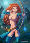 bow_and_arrow brave disney jeff-mahadi merida nude_edit princess_merida stealthwolfy6000 tagme