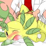 bayleef from_behind hetero human interspecies labcoat panties pasaran pokemon pokephilia professor_oak rape sex