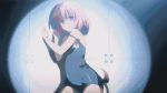 1boy 1girl animated animated_gif blush female gif momo_velia_deviluke pink_hair purple_eyes school_swimsuit sexually_suggestive short_hair swimsuit tail to_love-ru to_love-ru_darkness yuuki_rito