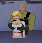  1girl alien alien_girl big_breasts blonde blonde_hair blue_eyes bob_cut breast_grab breasts clone female female_focus fit_female galatea groping highres hourglass_figure huge_breasts justice_league_unlimited lex_luthor male/female muscular_female patreon patreon_paid patreon_reward short_hair smile sunsetriders7 video webm 