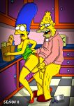  anal breasts marge_simpson nipples penis senor_x_(artist) the_simpsons yellow_skin 