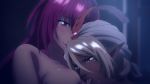 2_girls 2girls animated areola bikini_warriors breast_sucking breasts duo erect_nipples female female/female female_only gif human lick licking long_hair nipple_licking nipples yuri