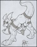  digimon dragoneer guilmon male solo the_dragoneer_(artist) 