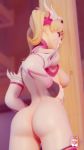 3d animated ass blizzard_entertainment breasts female high_resolution mercy_(overwatch) miaw34 nipples no_audio nopan overwatch pink_mercy solo video webm