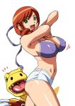  agumon anime_milf daimon_sayuri digimon digimon_savers huge_breasts looking_at_viewer milf smile smiling_at_viewer undressing 