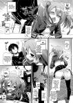  ass bent_over breasts comic cum cum_insde cumshot d._l._action_72 doggy_position fellatio kirito kneel licking lisbeth monochrome nipples nude oral pussy sex silica sword_art_online 