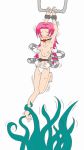 ballgag blush breasts closed_eyes cosqui panties pink_hair robot_hands shackles tears tentacle tickling tummy