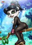 anthro bbmbbf bioware blush feet fur34 fur34* furry heroes_of_the_storm li_li_stormstout looking_at_viewer masturbation palcomix panda pussy pussy_juice sandals toes