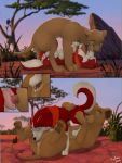 69 balto_(film) crossover dripping furry jenna_(balto) kiara_(lion_king) kissing licking outside pussy the_lion_king yuri