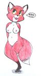  1girl anthro anthrofied breasts disney fox nude rdk the_fox_and_the_hound vixen vixey 