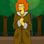 breasts flashing gif maude_flanders nipples shaved_pussy the_simpsons thighs vibrator_in_pussy