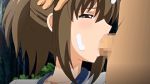 animated breasts brown_hair censored cum facial fellatio forced gif gym_uniform helter_skelter helter_skelter_~hakudaku_no_mura~ irrumatio kagami_sayoko oral rape saliva sex yellow_eyes