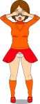 covering_eyes pantyshot_(standing) pussy scooby-doo velma_dinkley