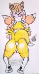  1boy 1girl ass crossover digimon fellatio male male/female miles_&quot;tails&quot;_prower oral rdk renamon sega sonic_the_hedgehog_(series) tails tails_the_fox 