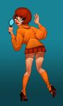 glasses mini_skirt panties scooby-doo socks sweater velma_dinkley