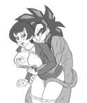  ass bent_over breasts daughter_in_law dragon_ball dragon_ball_gt dragon_ball_z father_in_law funsexydragonball monochrome nipples sex son_goku super_saiyan_4 videl 