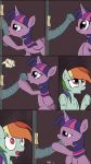 comic facial fellatio friendship_is_magic futa futanari futanari_on_female futanari_with_female gloryhole intersex licking my_little_pony oral rainbow_dash sucking twilight_sparkle