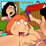  b-intend bonnie_swanson cunnilingus family_guy happy_sex leg_spread legs_spread lois_griffin partially_clothed pussylicking spread_legs yuri 