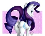 anatomically_correct anus friendship_is_magic my_little_pony nudity rarity_(mlp) solo solo_female vulva