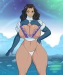 avatar:_the_last_airbender belly big_breasts breasts jay-marvel katara midriff navel nipples wide_hips