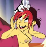  1girl big_breasts bunnicula bunnicula_(character) edit mina_monroe 