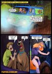 1boy 2_girls comic daphne_blake freddy_jones scooby scooby-doo shaggy_rogers text velma_dinkley