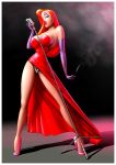 breasts cigarette cigarette_holder disney jessica_rabbit legs panties smoke smoking tagme who_framed_roger_rabbit