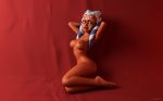 3d absurd_res ahsoka_tano areola blue_eyes breasts female high_res high_resolution inside looking_at_viewer nipples nude pose sitting solo star_wars star_wars:_the_clone_wars toes togruta wallpaper