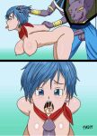 beerus bent_over big_breasts bulma bulma_briefs cheating_wife cum cum_in_mouth doggy_position dragon_ball_super fellatio hanging_breasts huge_breasts padm vaginal