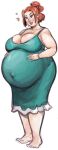  green_eyes maggie original_character pregnant red_hair 